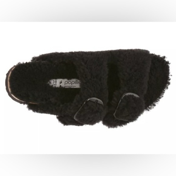 NWT Birkenstock Papillio Women’s Arizona Big Buckle Shearling Platform Sandals - Picture 5 of 11